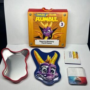 Crash Team Rumble Spyros Memory Card Game Tin Set McDonald's 2023
